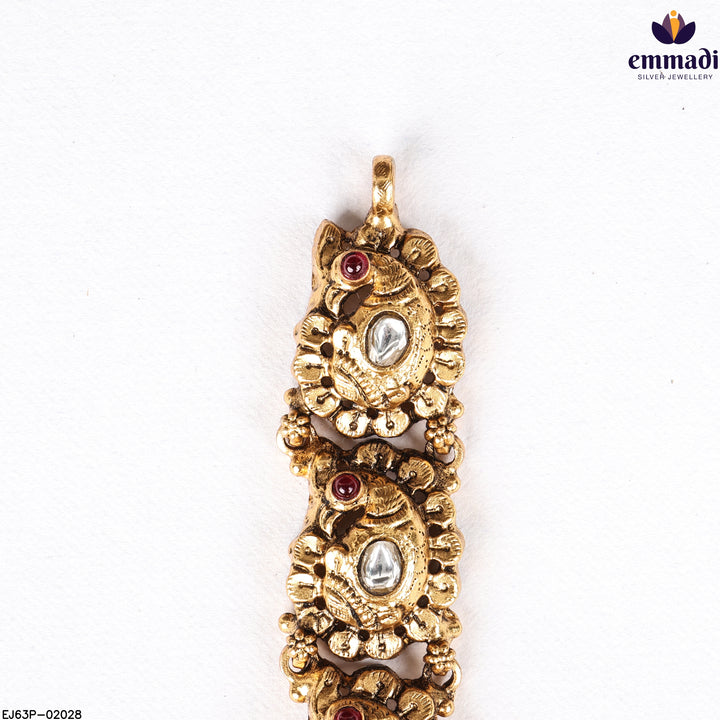 Long Necklace Kundan Nakshi