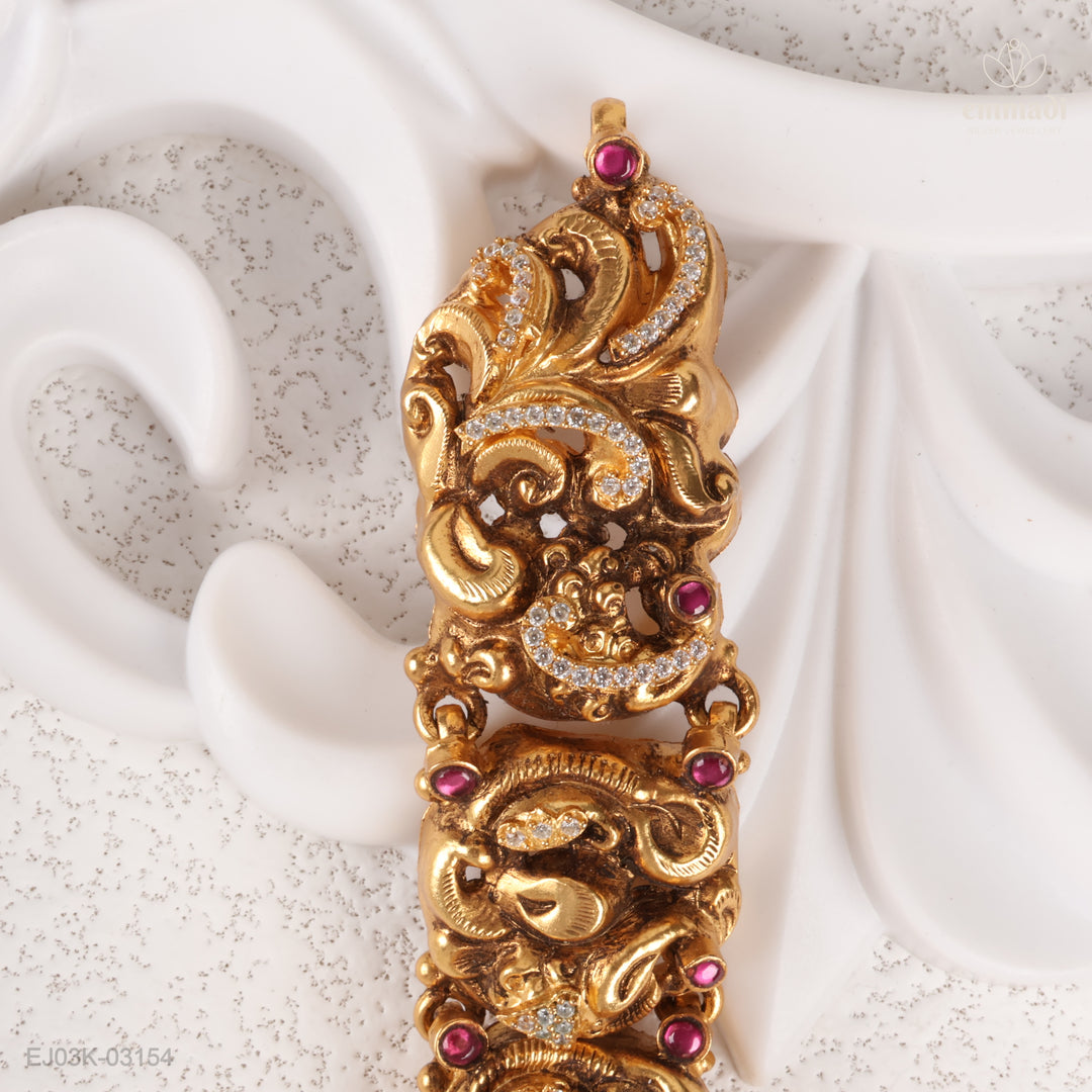 Long Necklace Kundan Nakshi