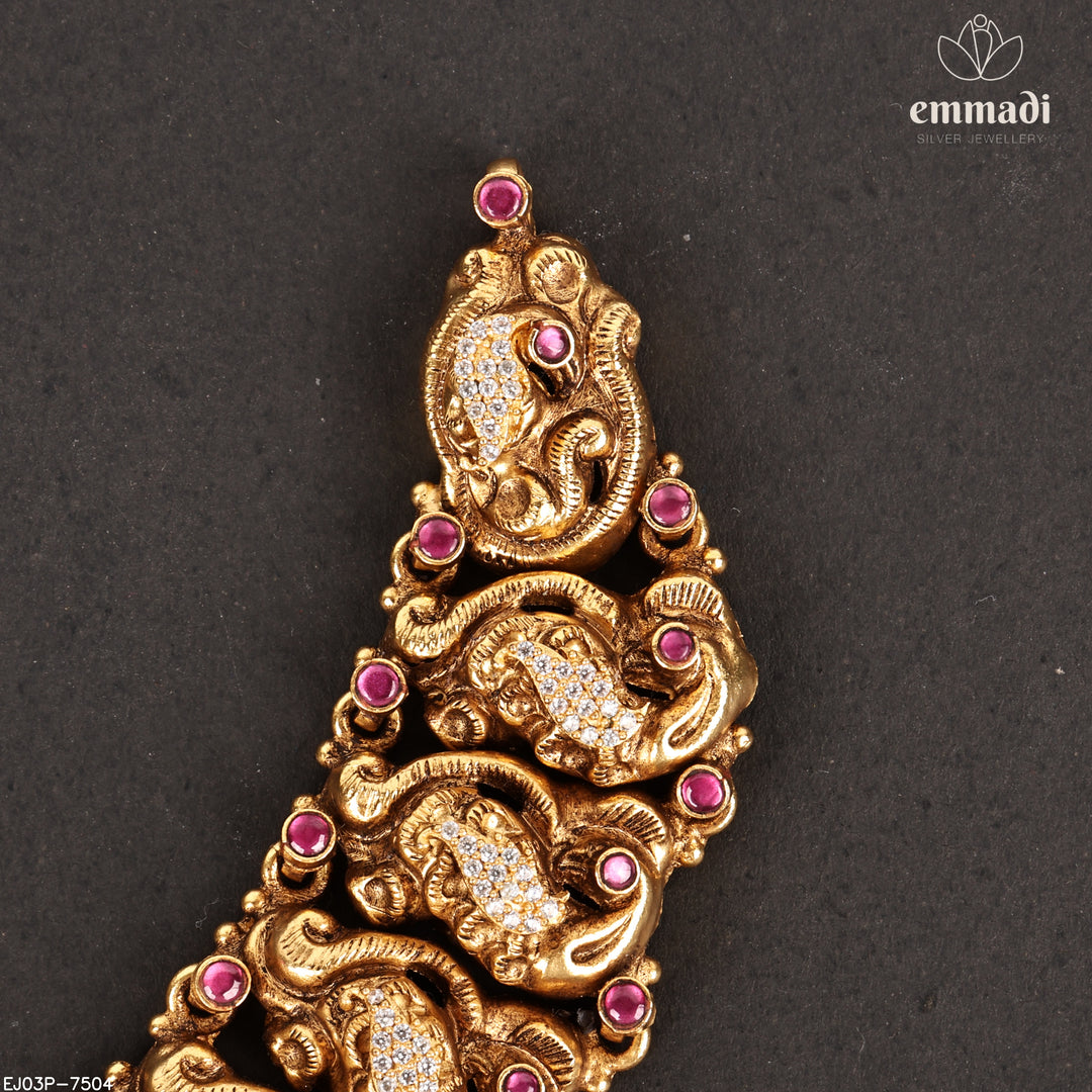 Short Necklace Kundan Nakshi