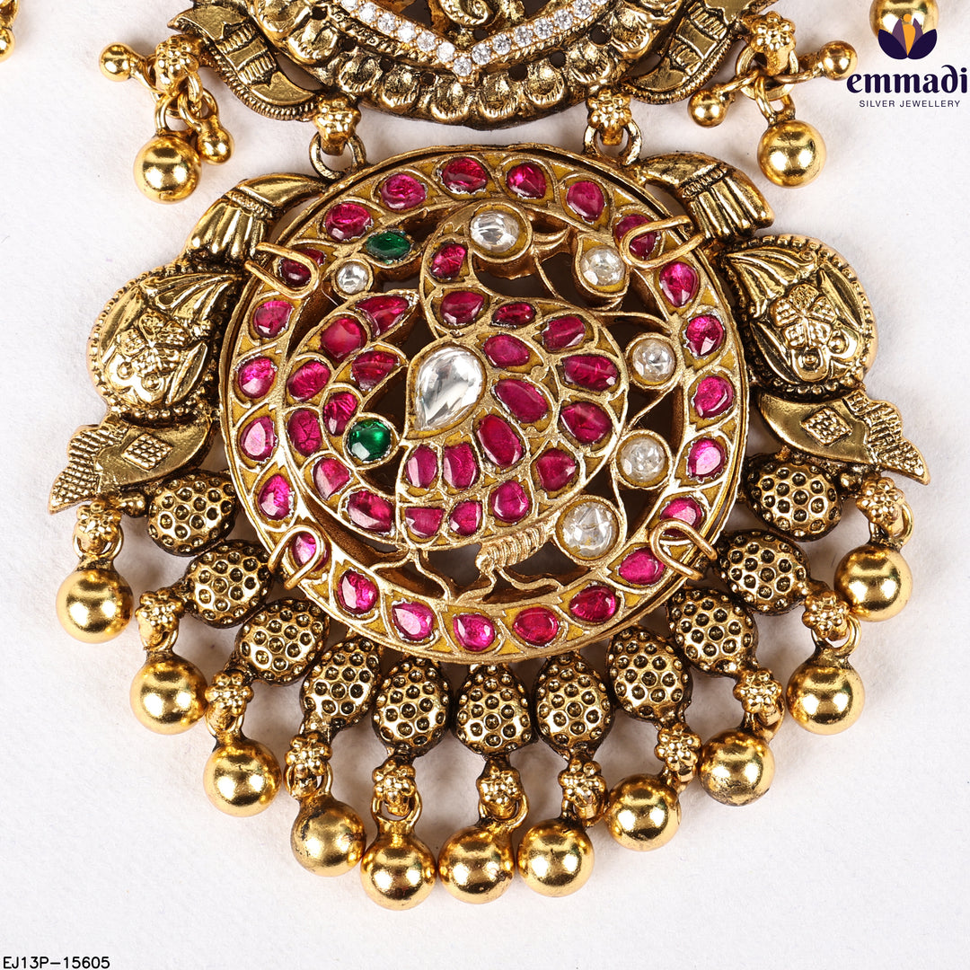 Long Necklace Kundan Nakshi