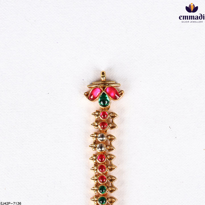 Long Necklace Kundan Nakshi