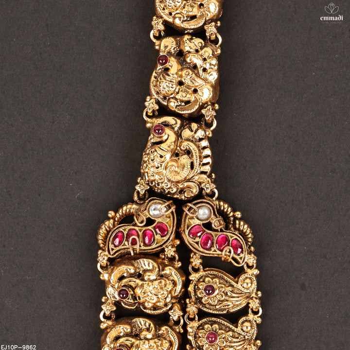 Long Necklace Kundan Nakshi