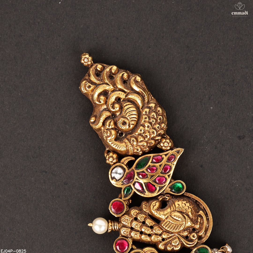 Long Necklace Kundan Nakshi